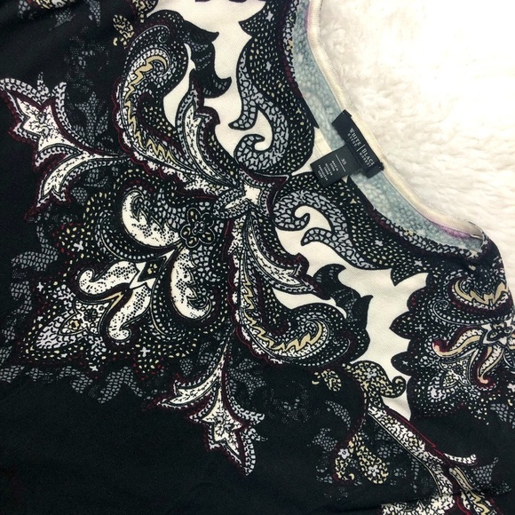 WHBM PRINTED DOLMAN SLEEVE PULLOVER - Picture 5 of 5